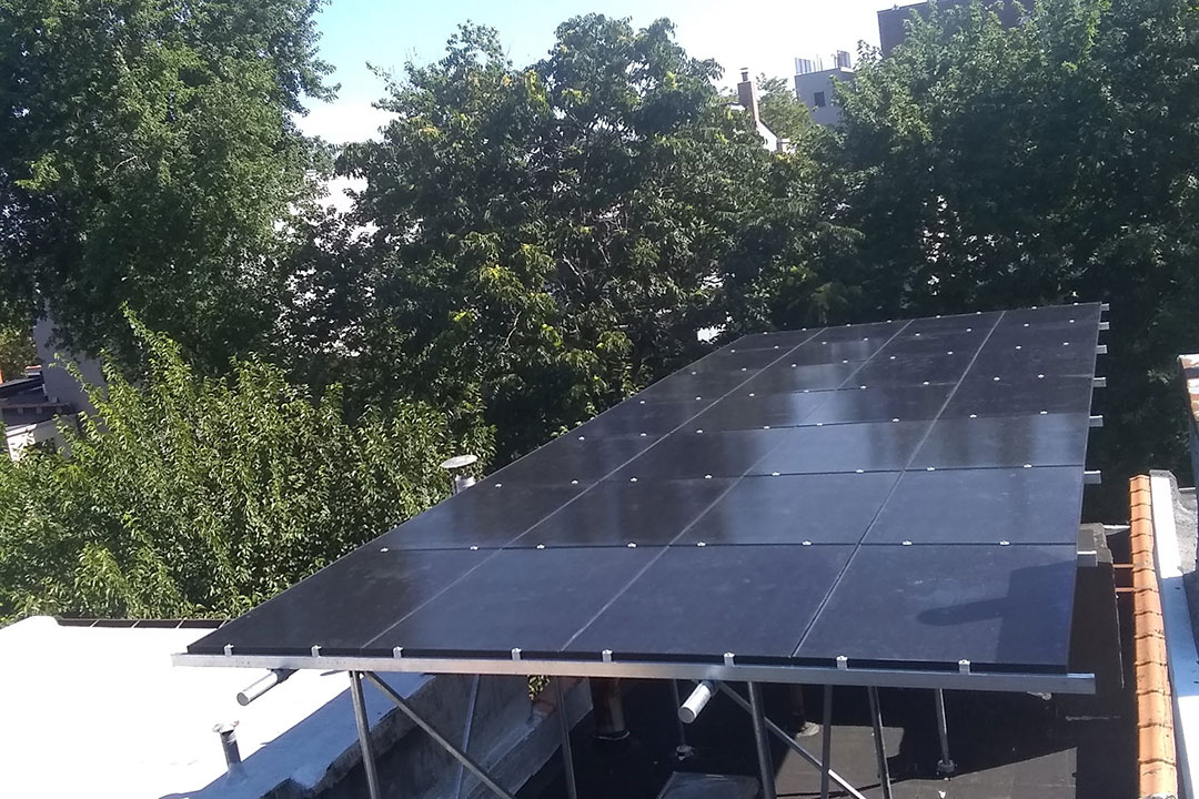 9-ft Canopy Solar Installation in Cobble Hill, Brooklyn